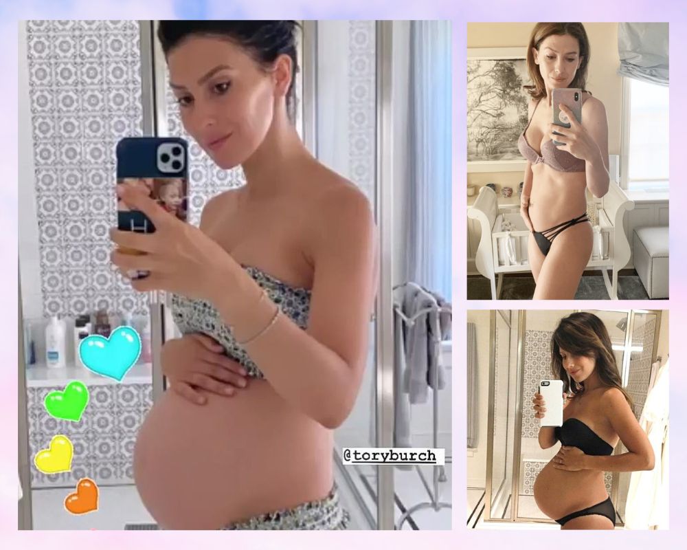 Hilaria Baldwin shows off bikini baby bump Vegan diet and yoga workout tips